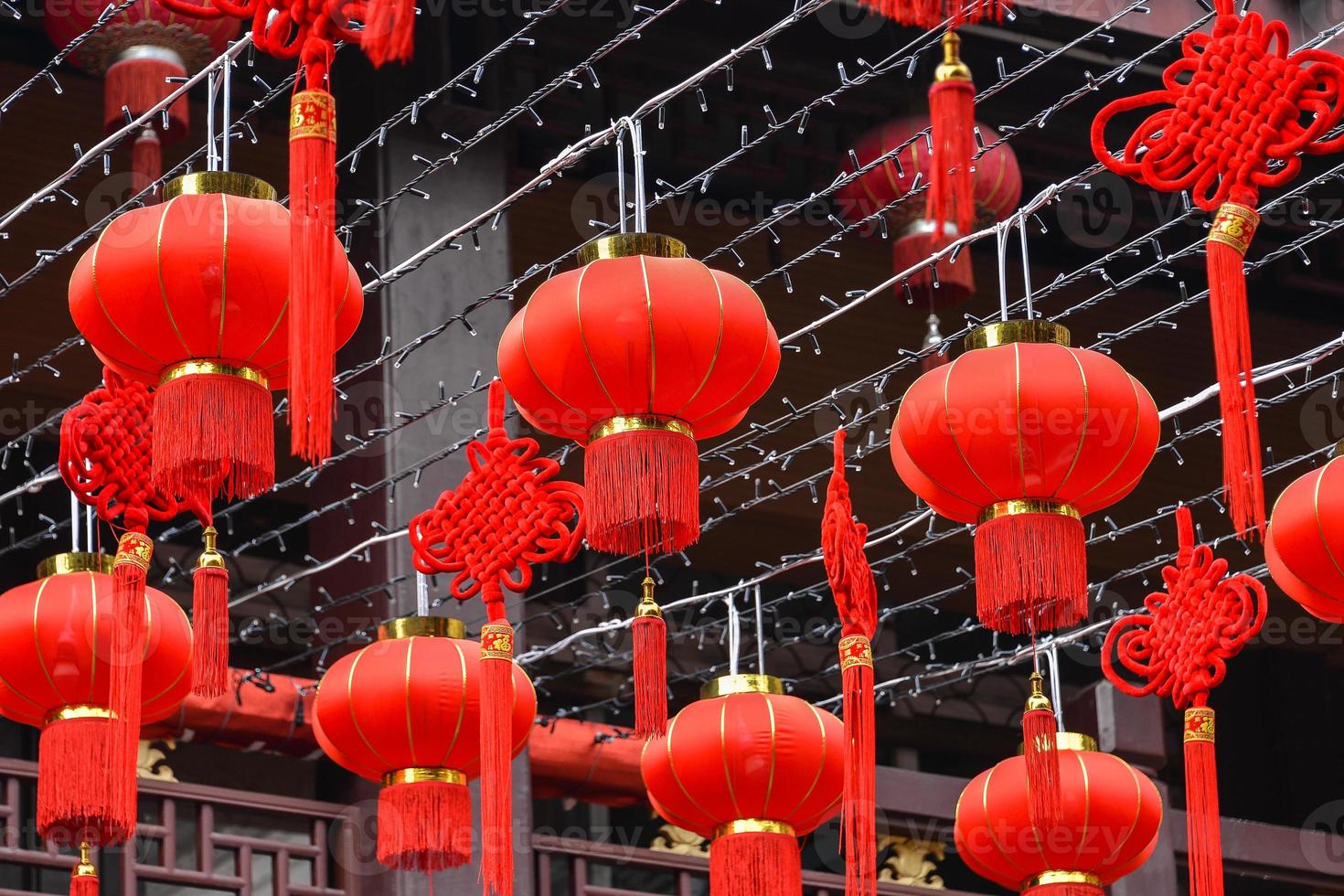 chino linternas, chino nuevo año foto