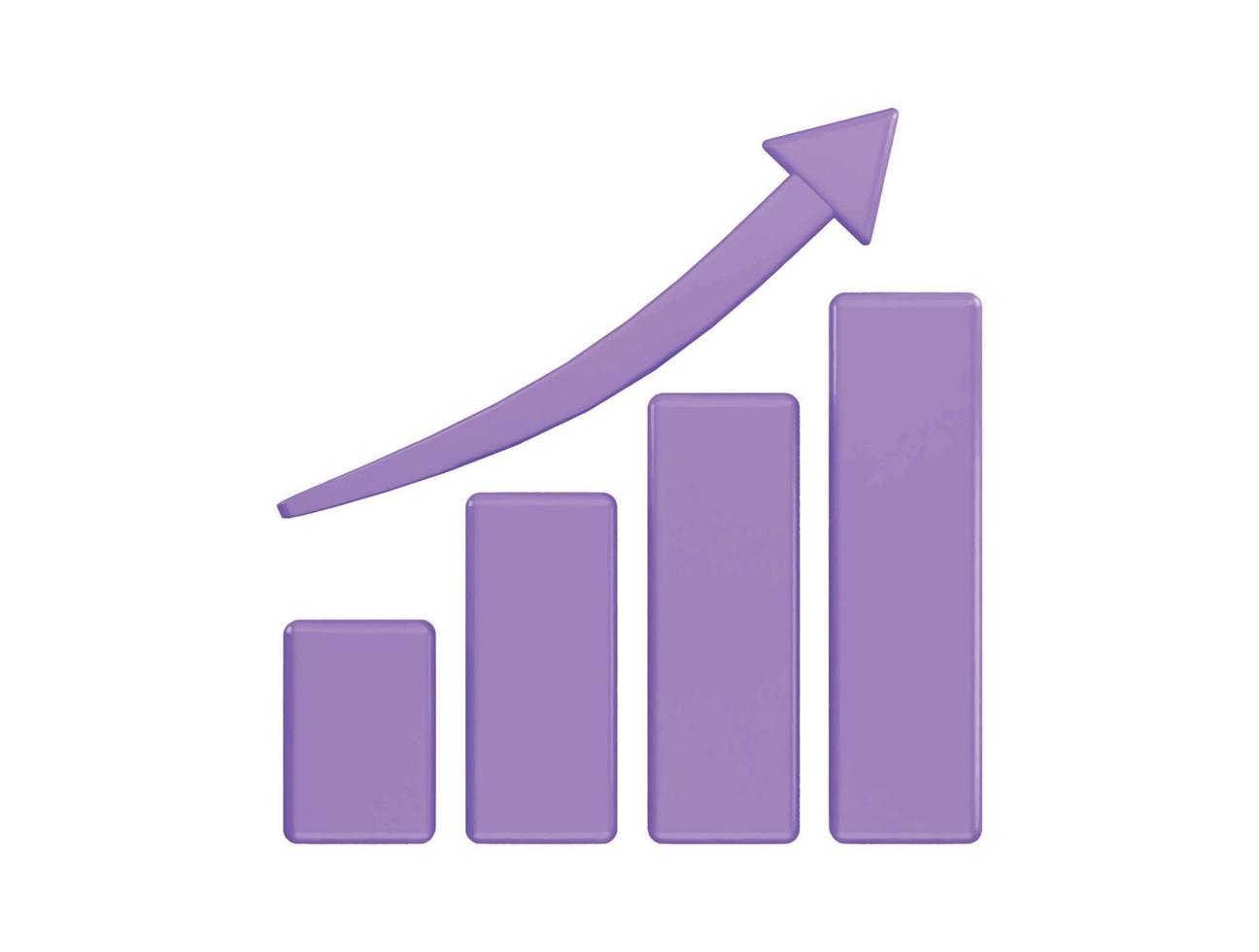business grow bar chart icon illustration transparent element vector