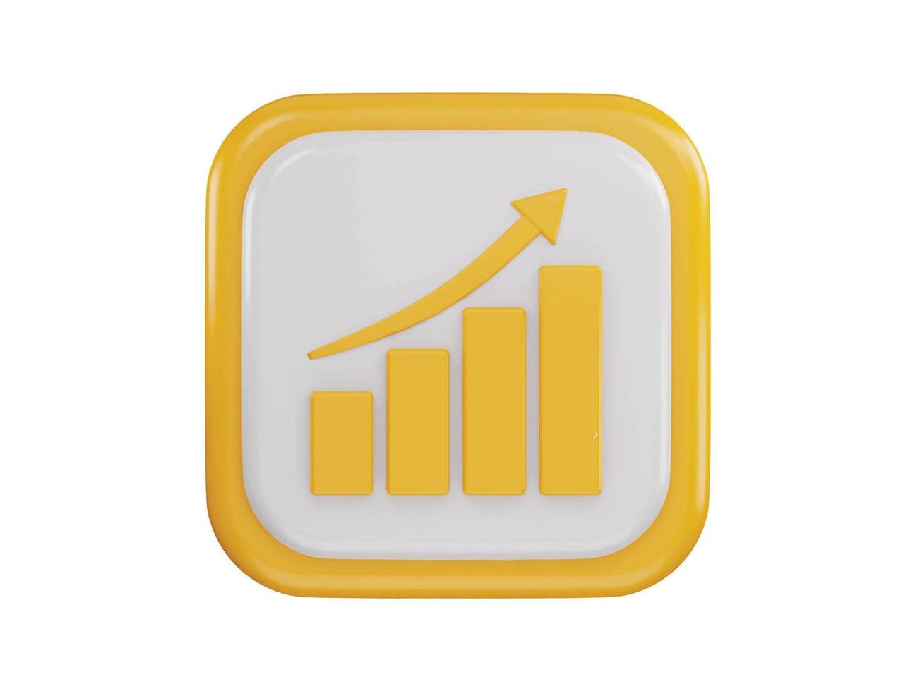 business grow bar chart icon illustration transparent element vector