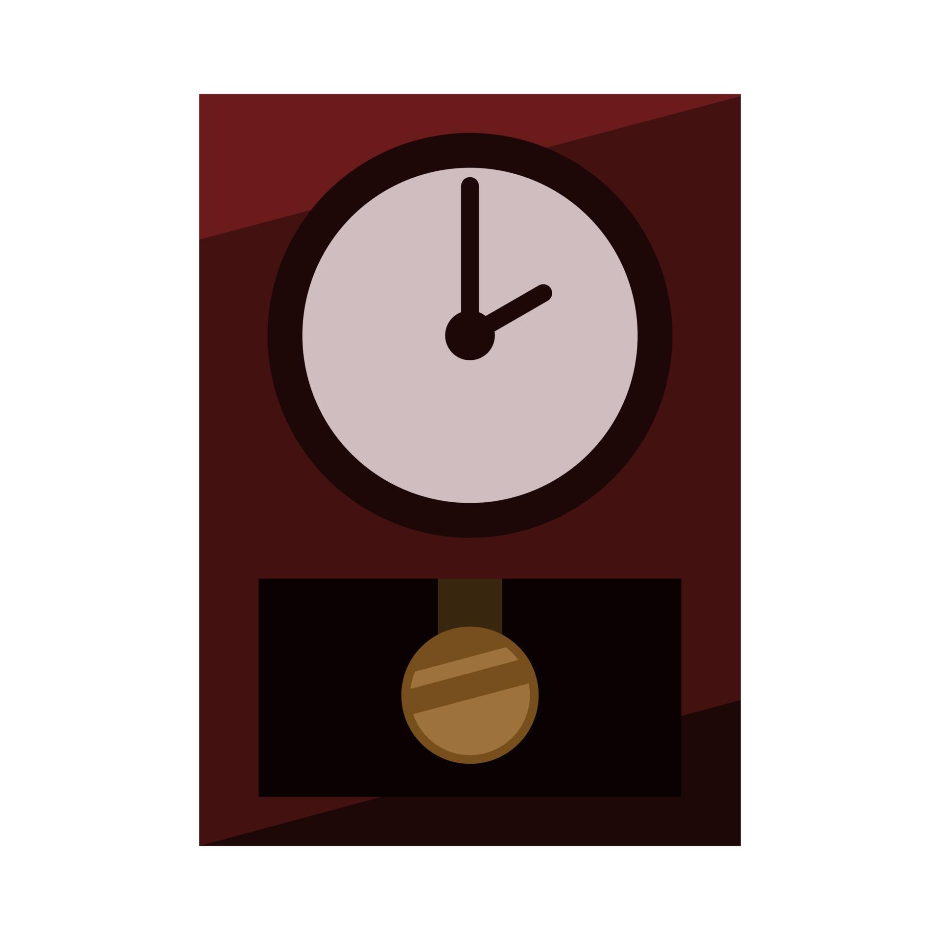 antique-wall-clock-in-flat-design-style-showing-two-o-clock-isolated