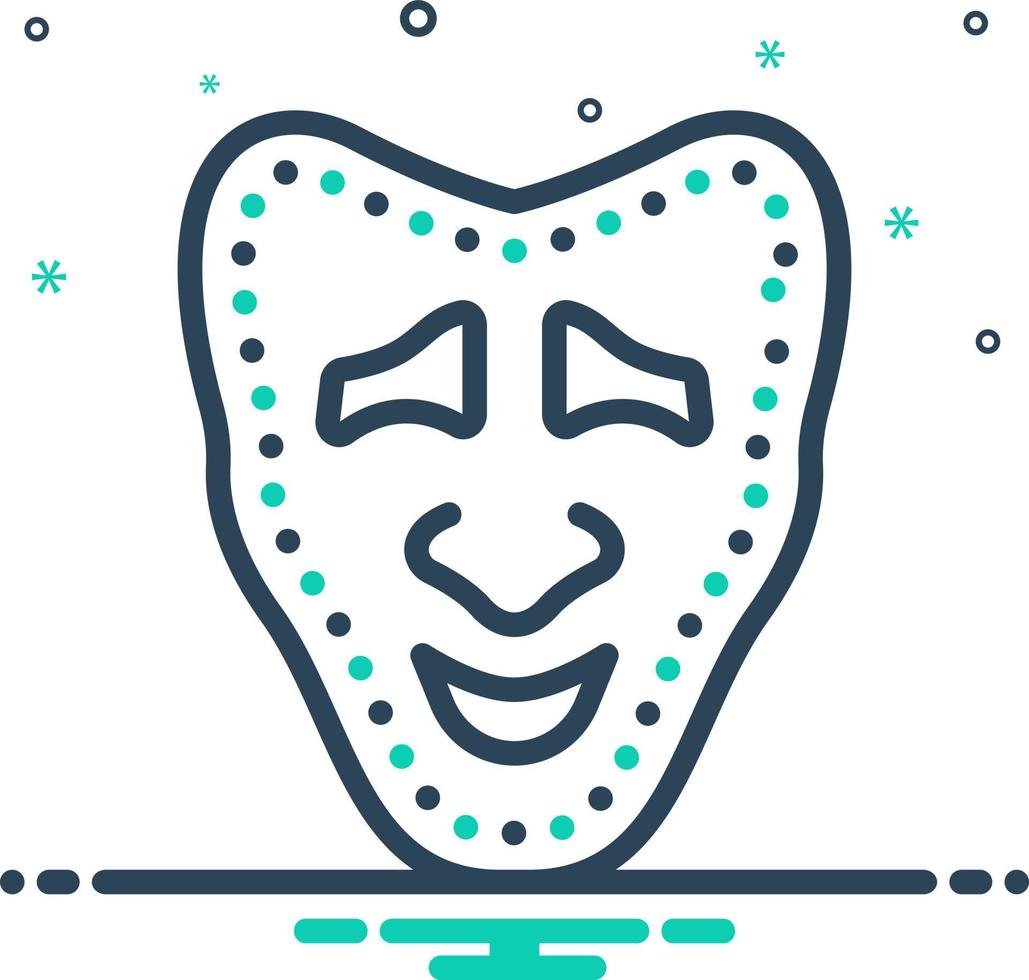 mix icon for tragedy vector
