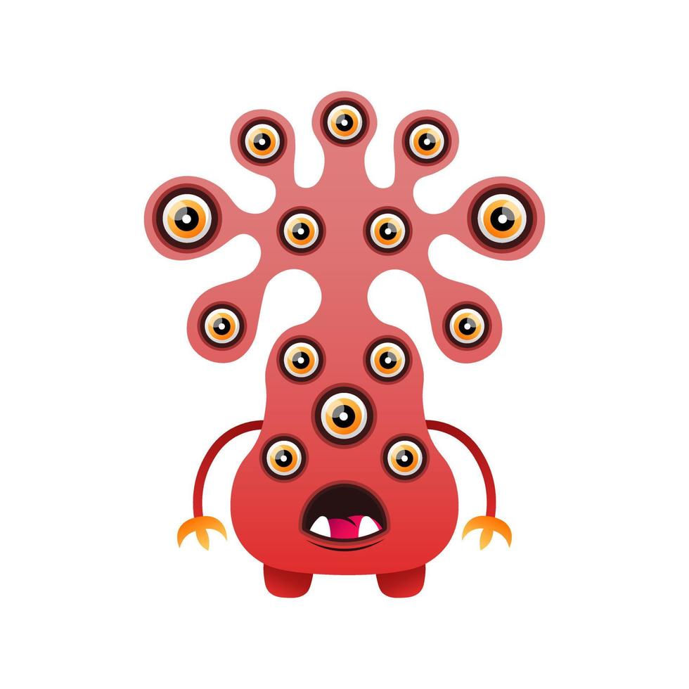 cute vector alien design mascot kawaii