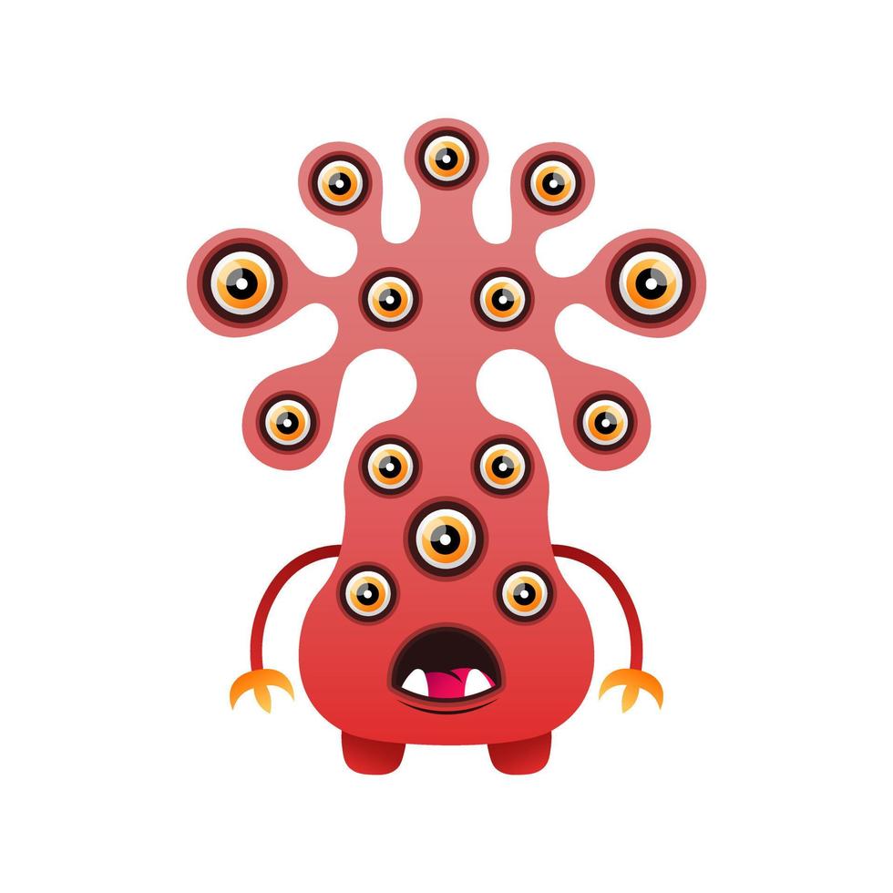 cute vector alien design mascot kawaii