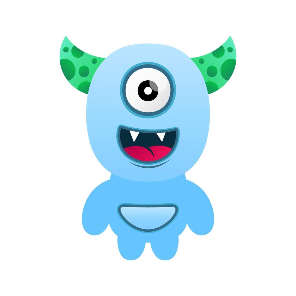 cute illustration design monster vectors