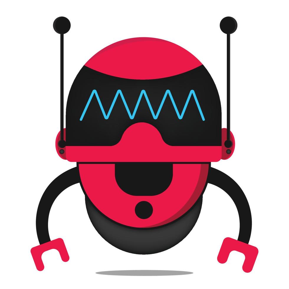 cute vector robot design mascot kawaii