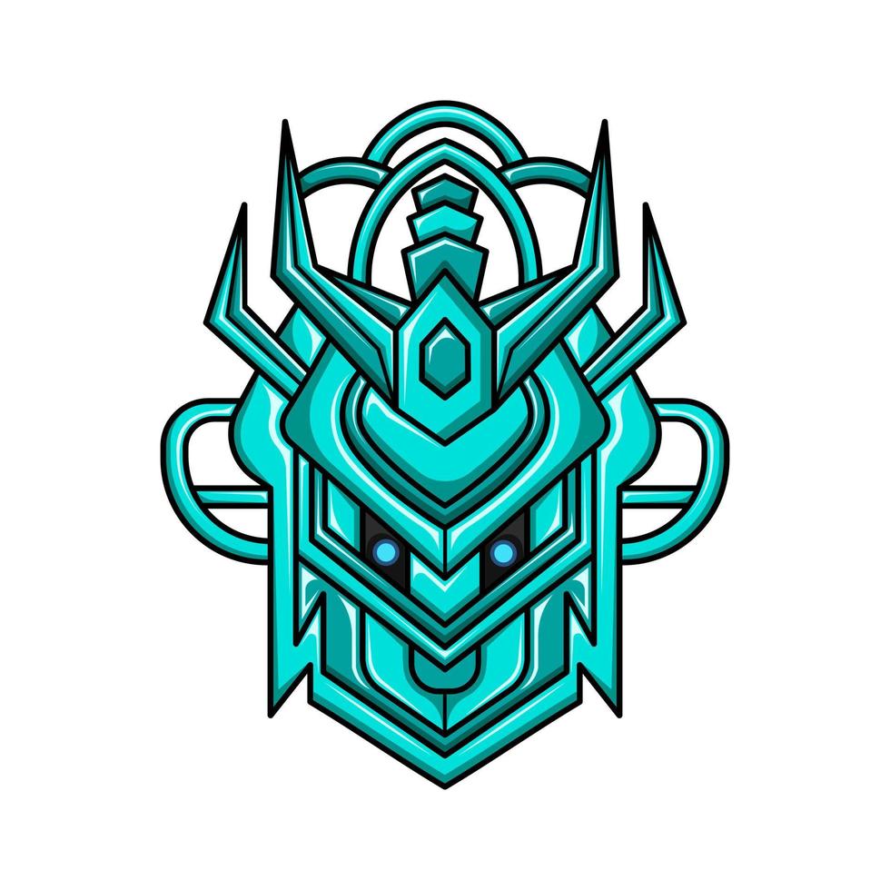 vector head mecha robot design. a  modern illustration of robot design