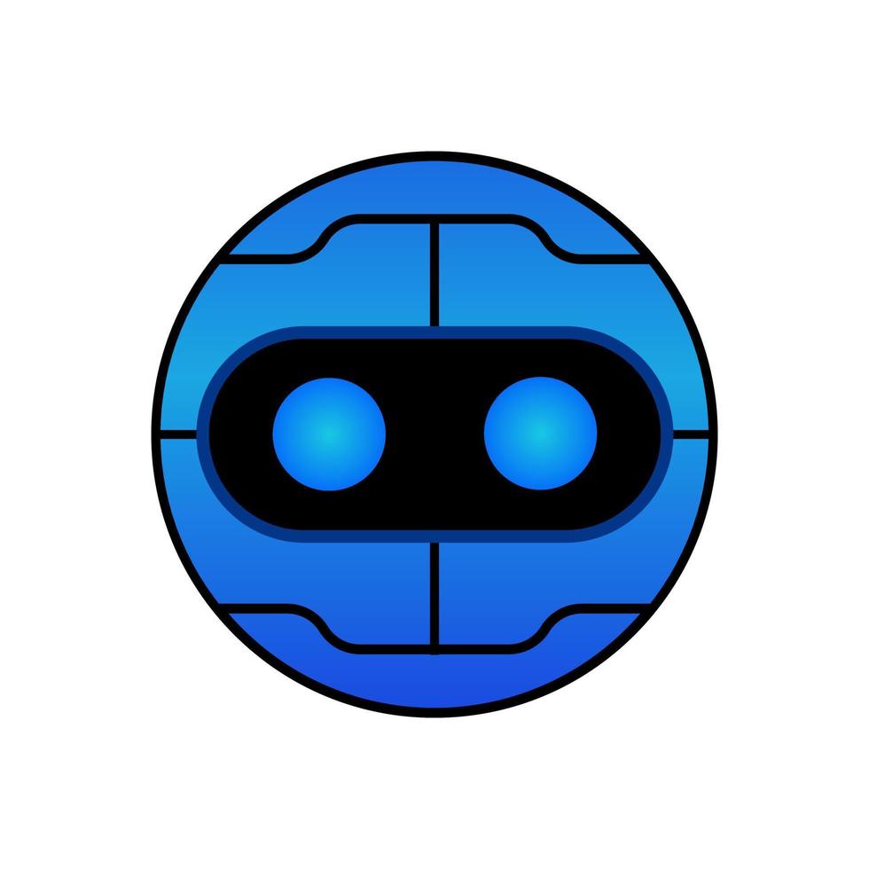 round robot design vector illustration