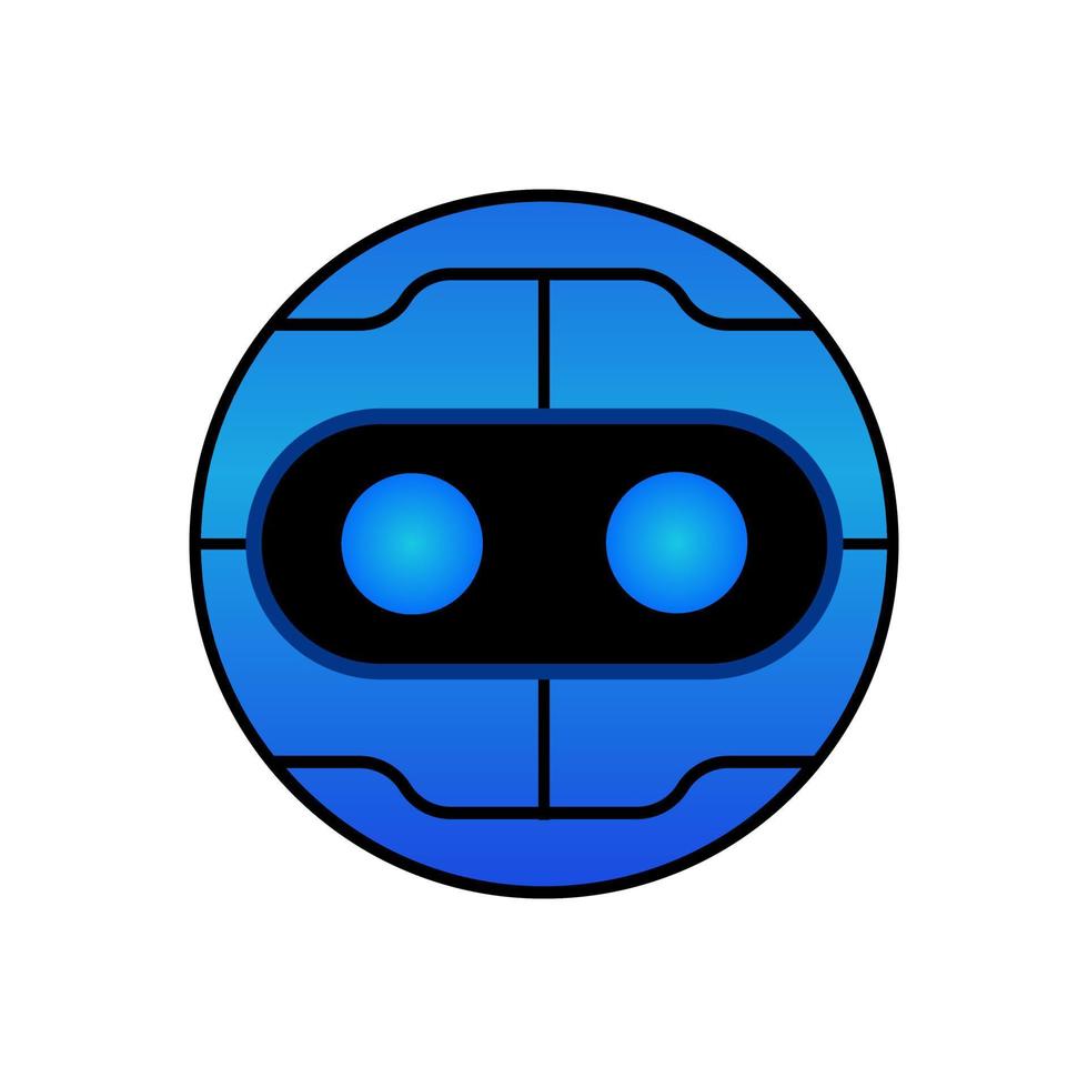 round robot design vector illustration