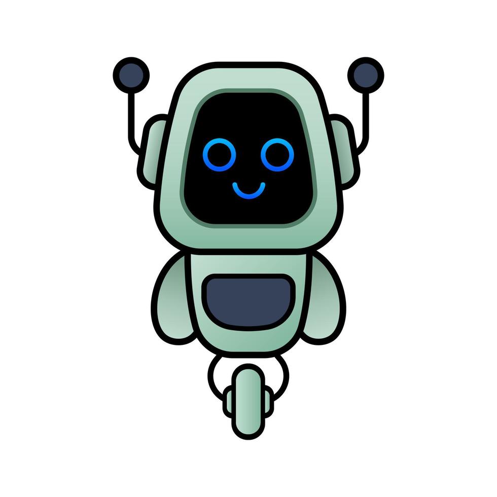 illustration vector robot design kawaii