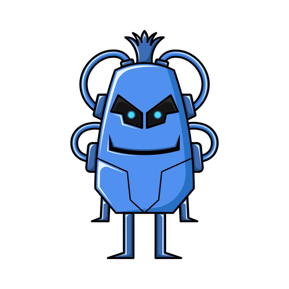 vector robot design mascot. modern illustration of robot design