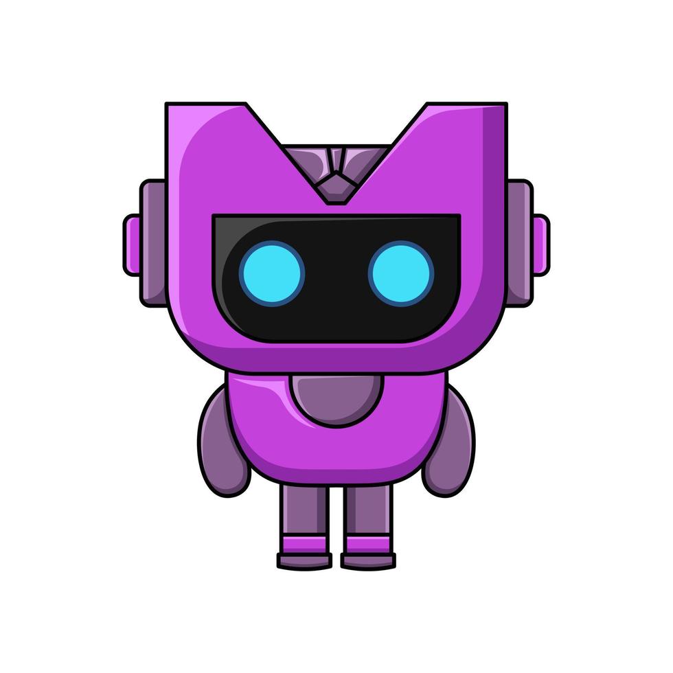 cute vector illustration robot design