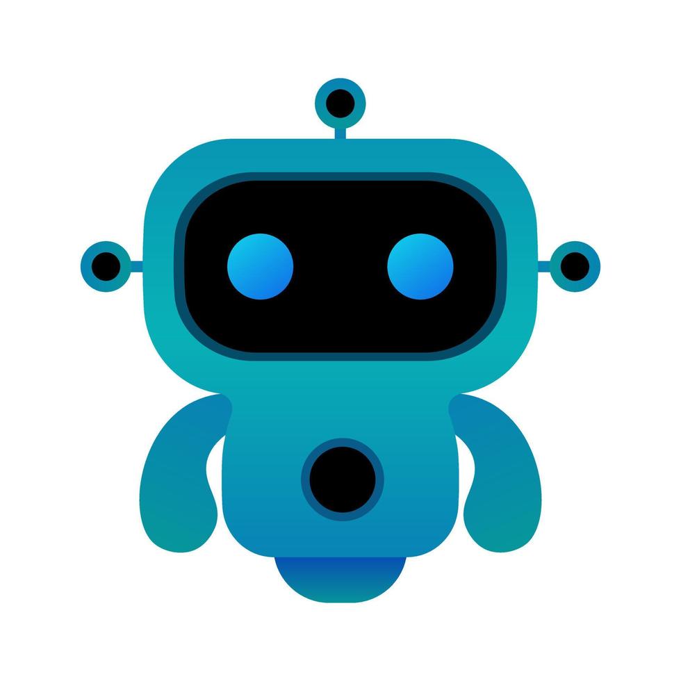 cute robot colorful vector design mascot