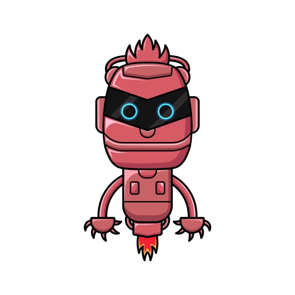 vector battle robot design mascot