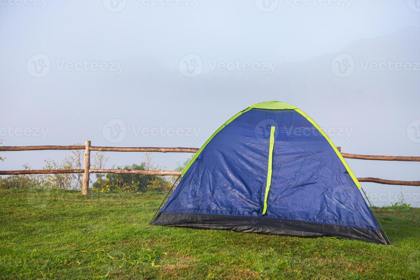 Dome tent camping photo