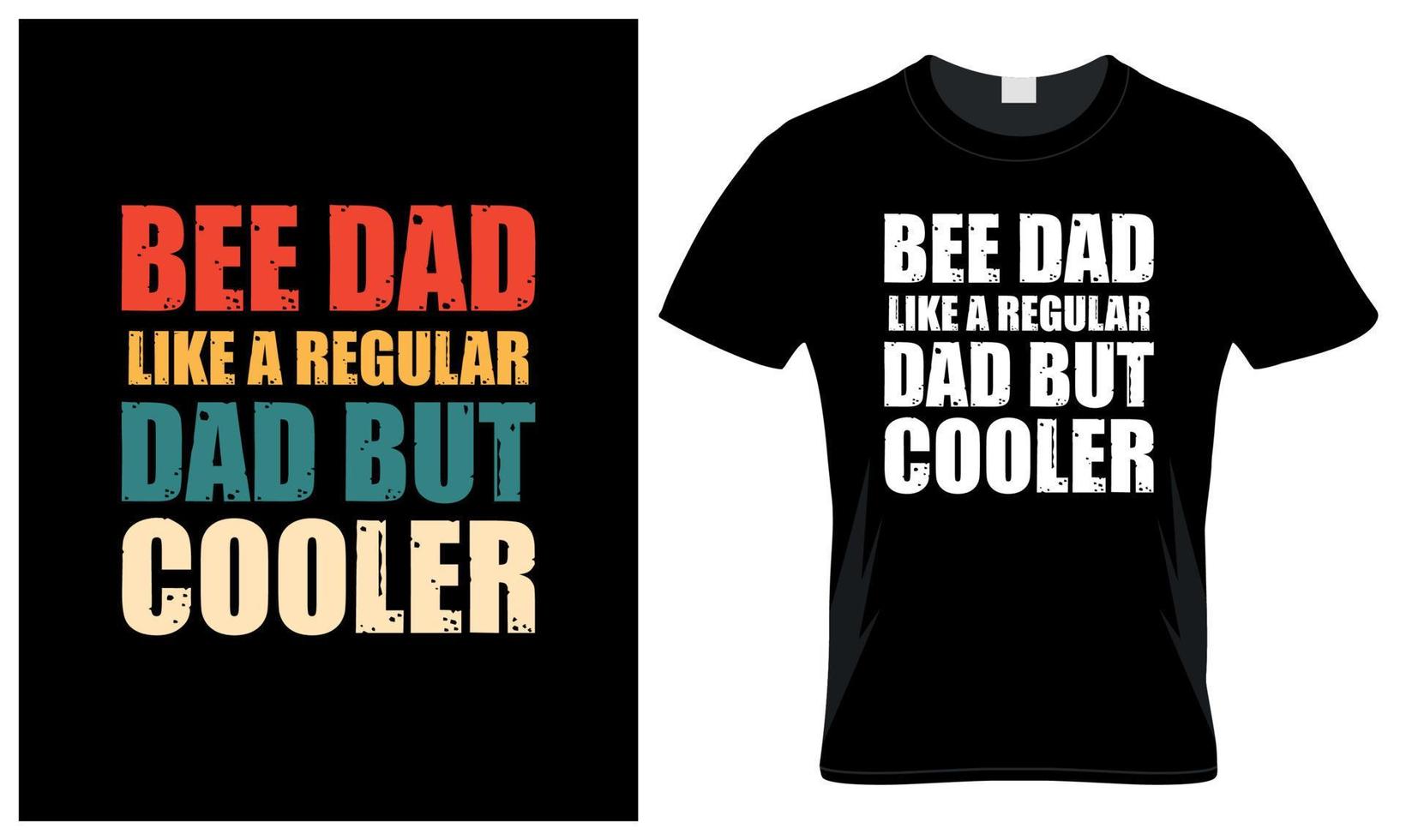abeja papá amante del padre día Clásico camiseta diseño vector