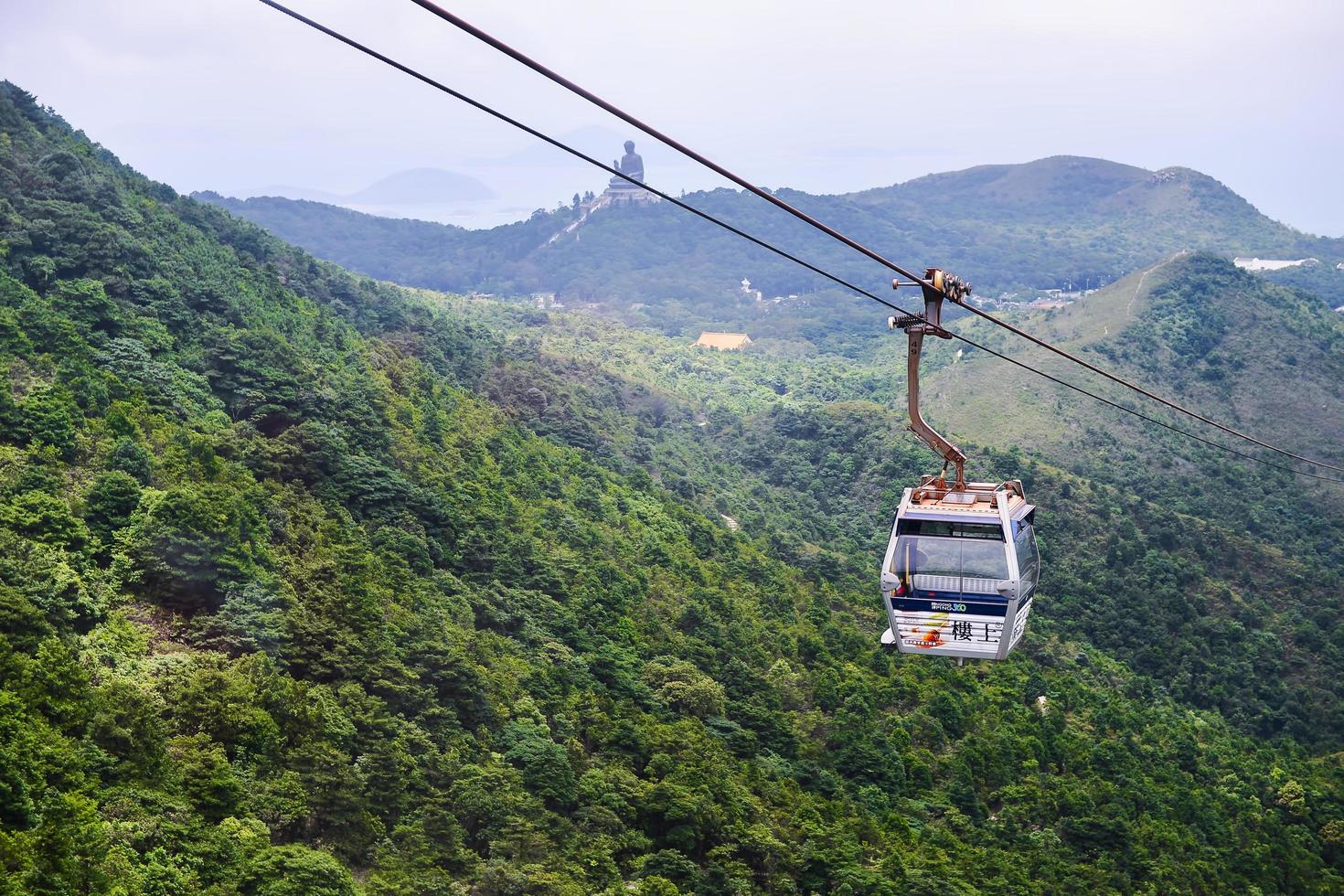 HONG KONG, JUNE 09, Ngong Ping 360 is a tourism project on Lantau Island in Hong Kong on 09 june 2015. The project was previously known as Tung Chung Cable Car Project photo