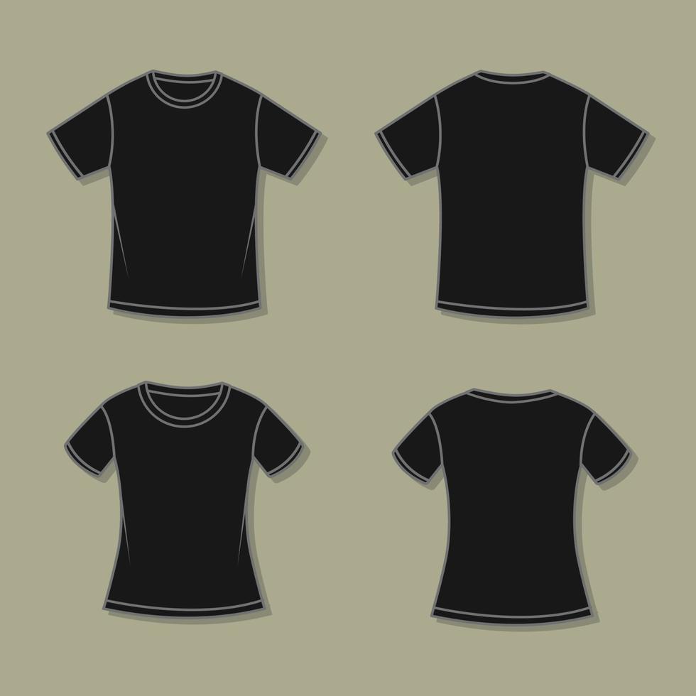 contorno negro camiseta Bosquejo vector