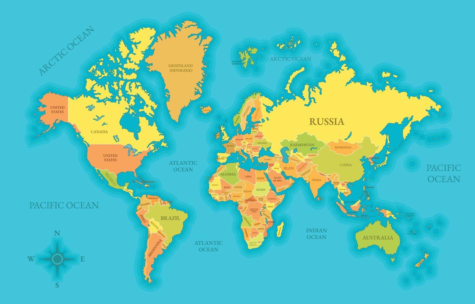 World Map Illustration vector
