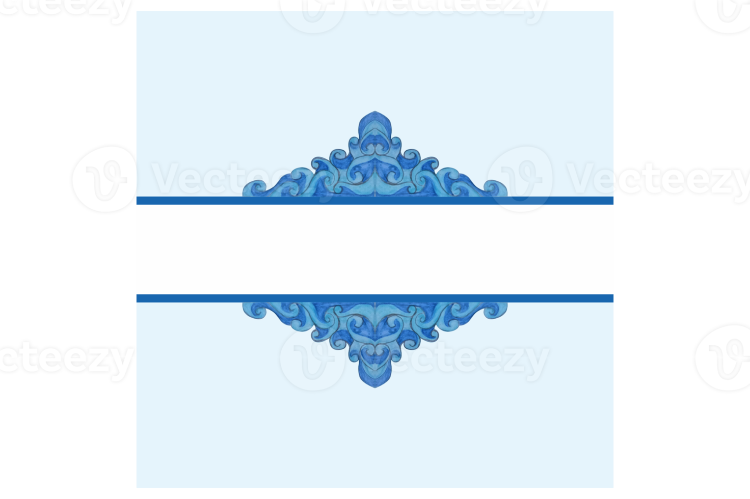 Square Background With Blue Water Wave Ornament Design png