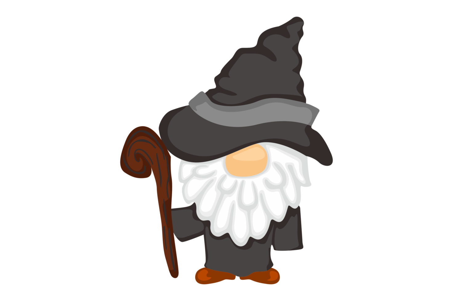 Adorable Halloween Wizard Gnome png