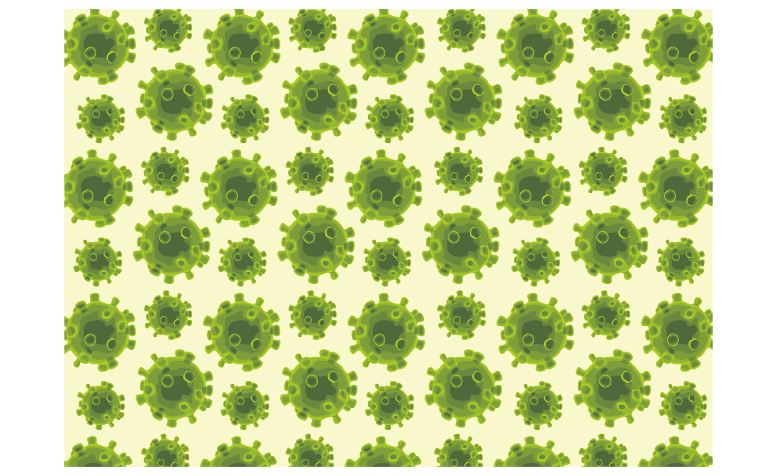 Green Corona Virus pattern Background Design png