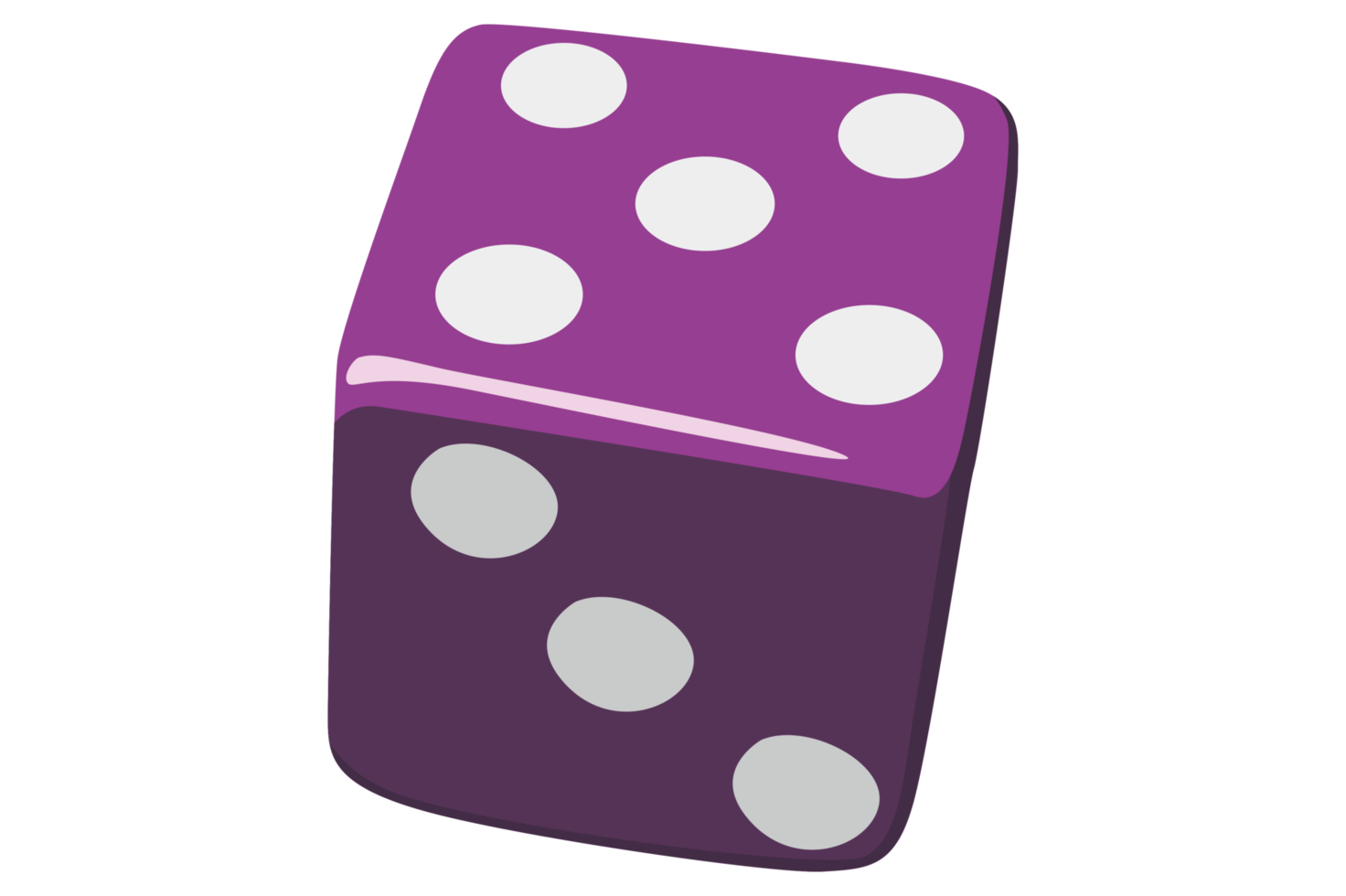 Jeu outil - violet dé png