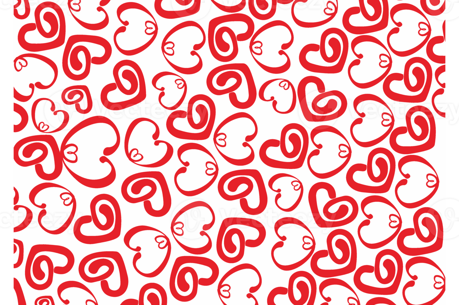 Red Love Pattern Background Design png