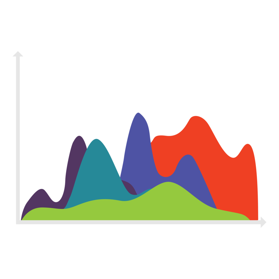 Colorful Business graph png