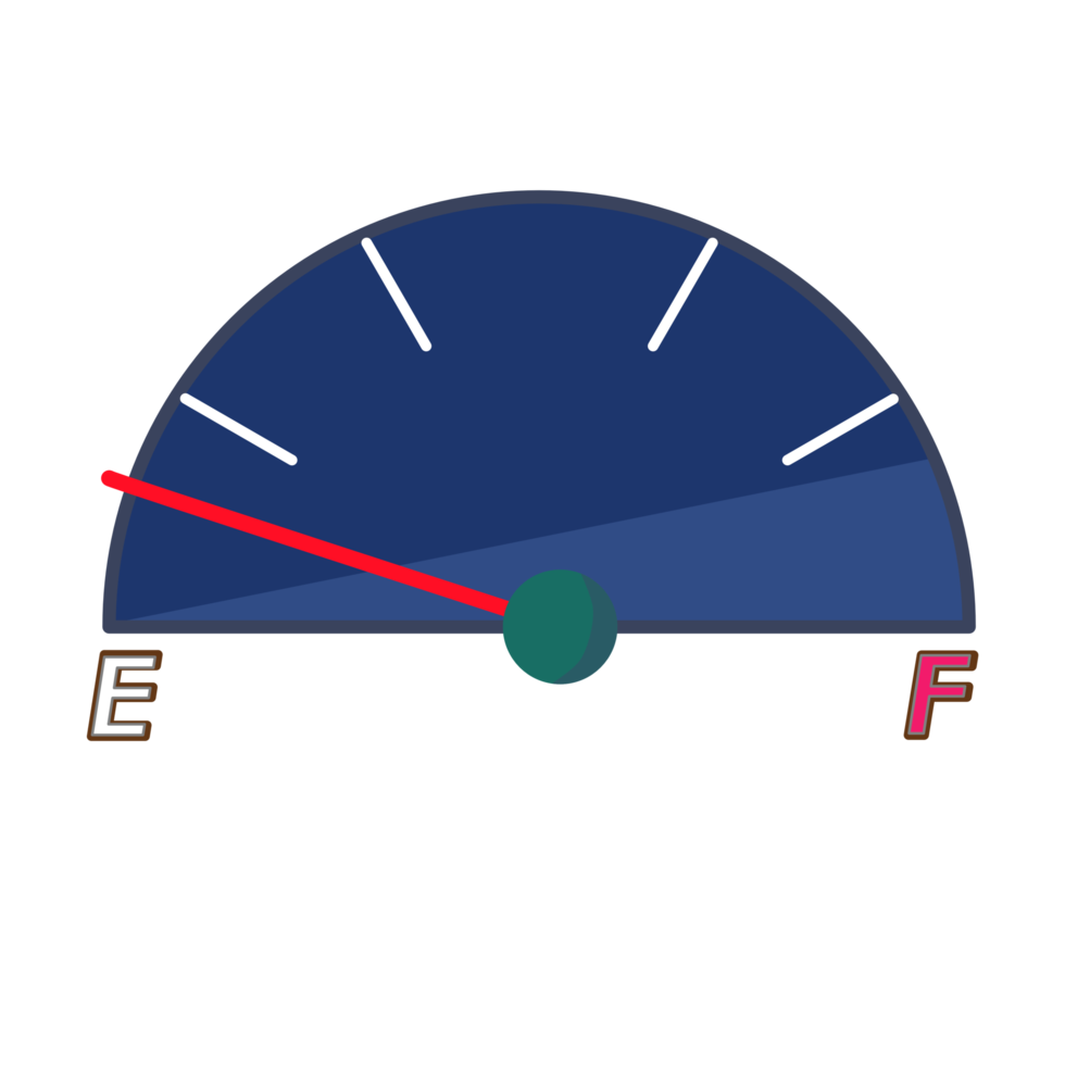 Fuel gauge scale and fuel meter. Fuel indicator. png