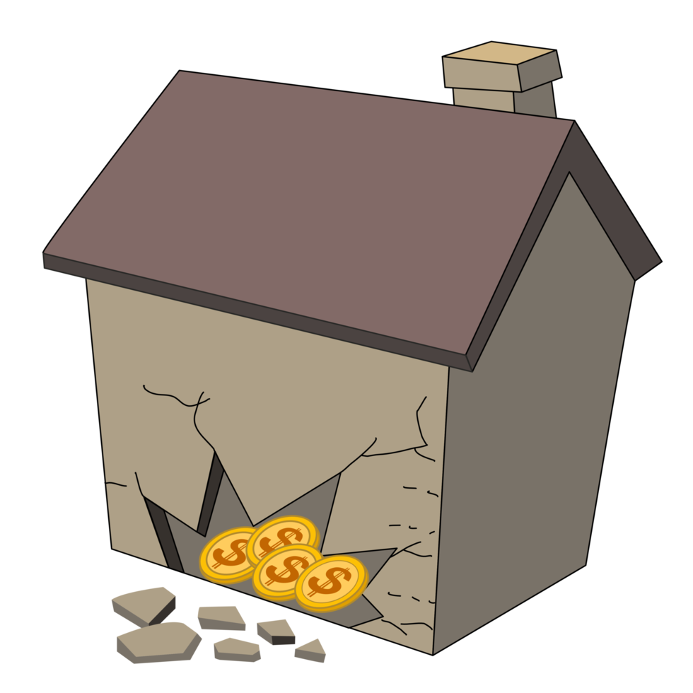 een huis vol van geld png