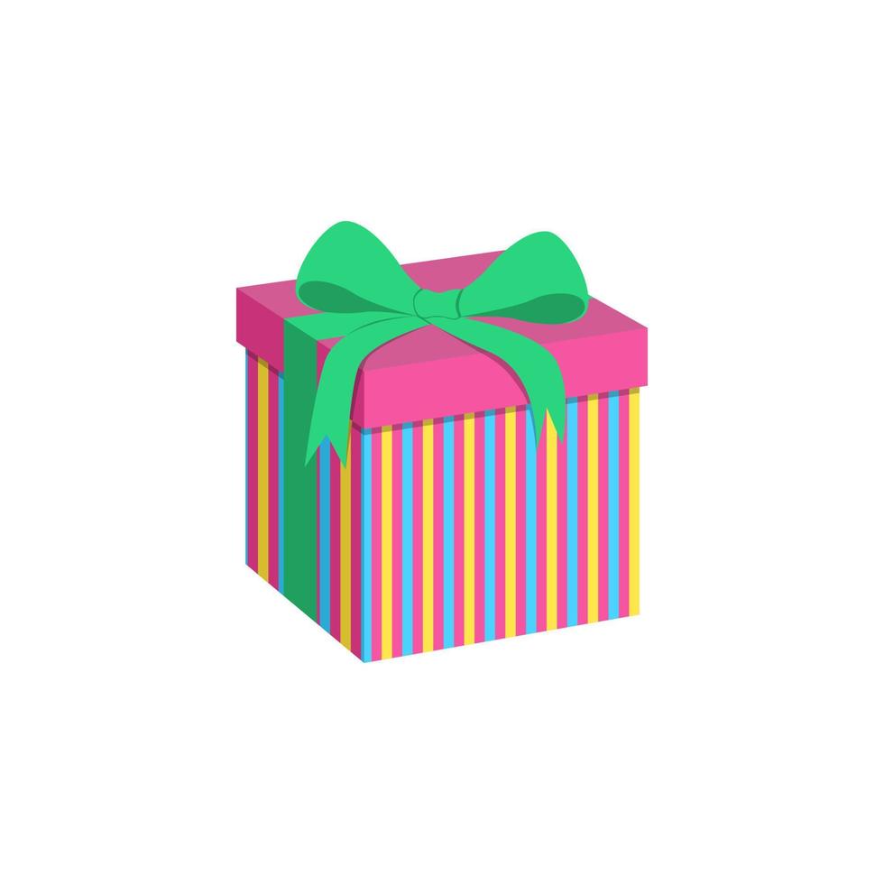 Giftbox on white background vector