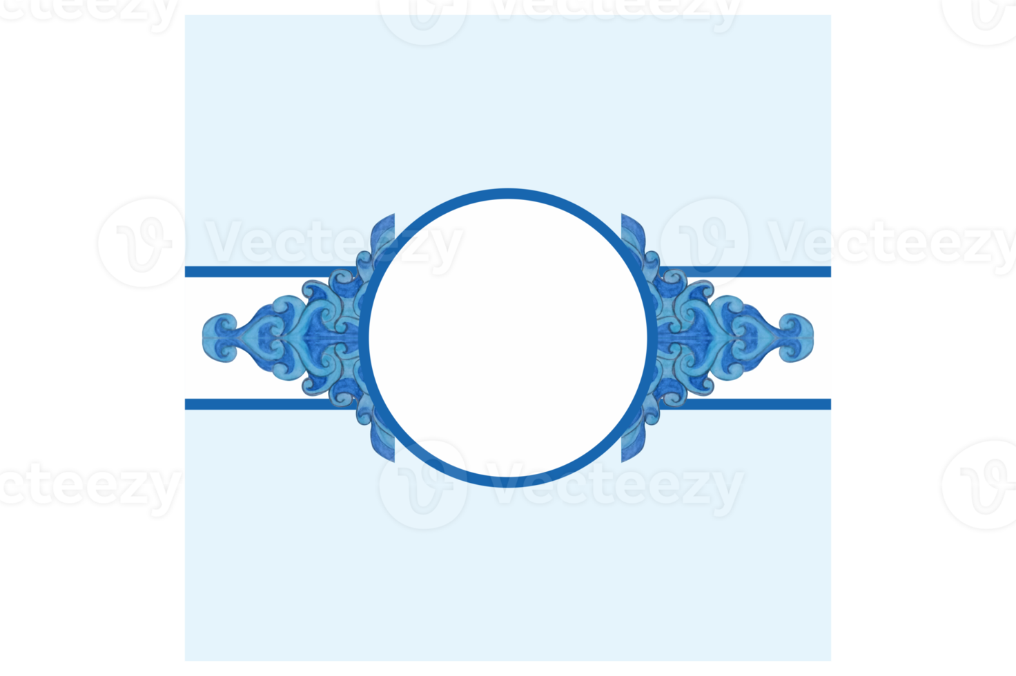 fyrkant bakgrund med blå vatten Vinka prydnad design png