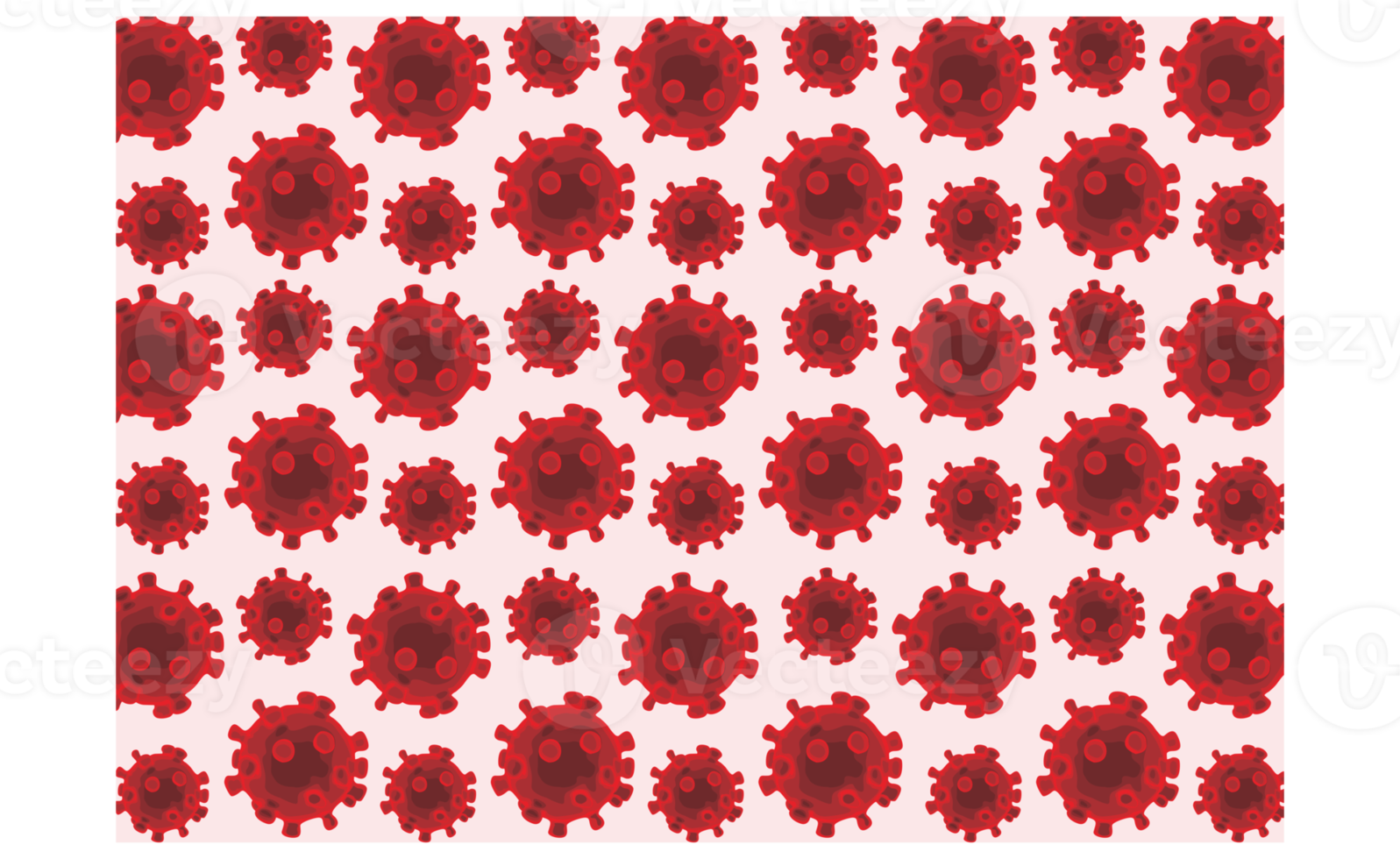 röd korona virus mönster bakgrund design png