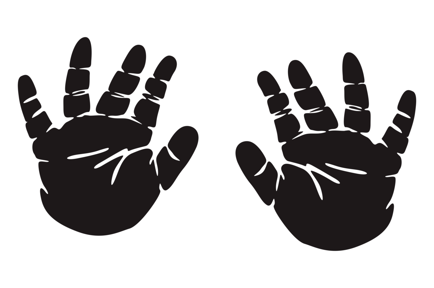 baby handafdrukken silhouet png