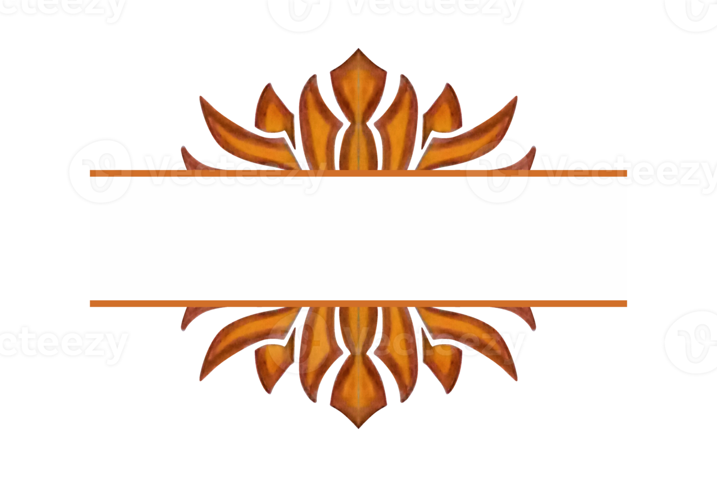 Fire Ornament Border Design png