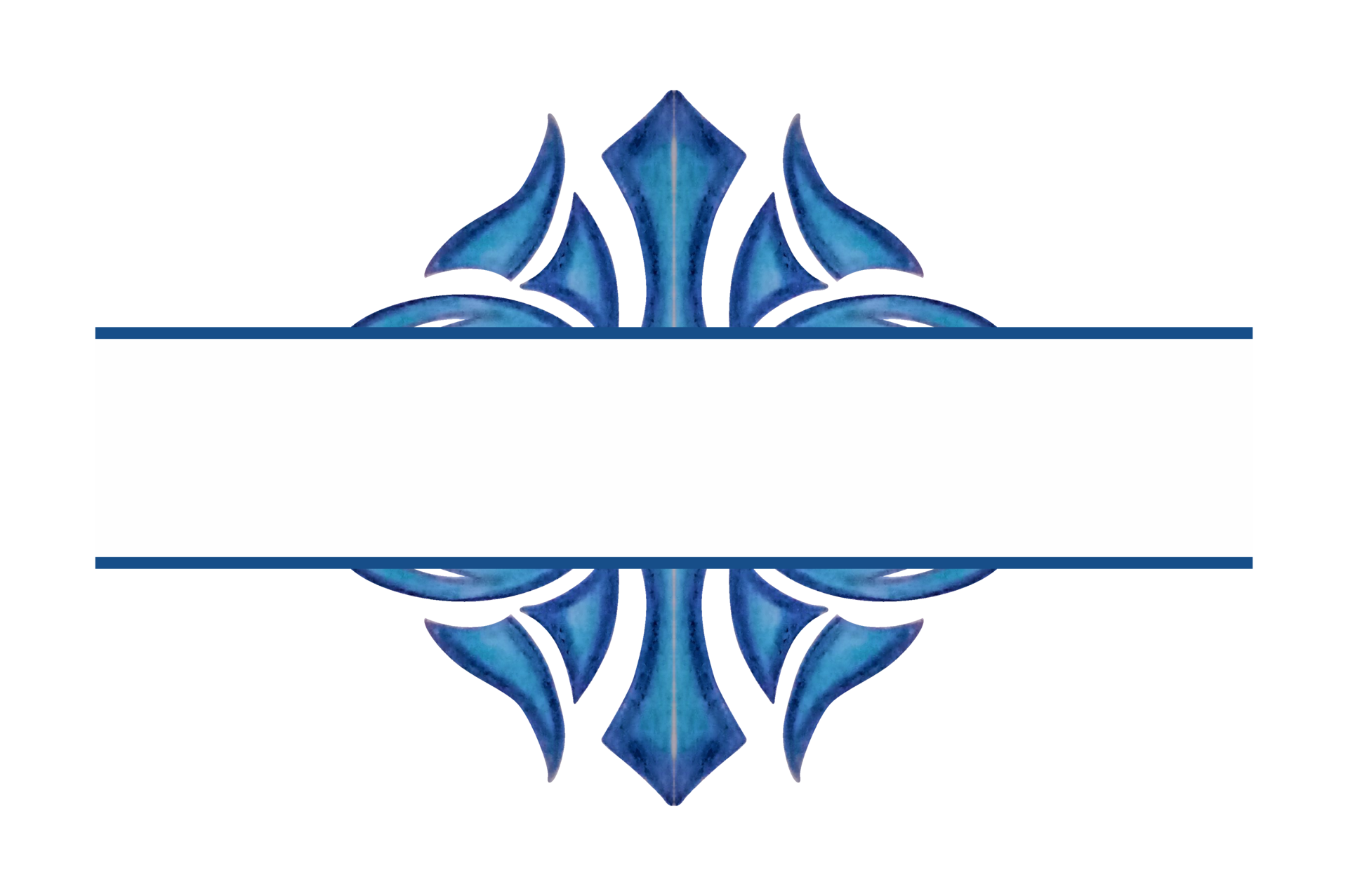 Blue Abstract Ornament Border Design 22034333 PNG