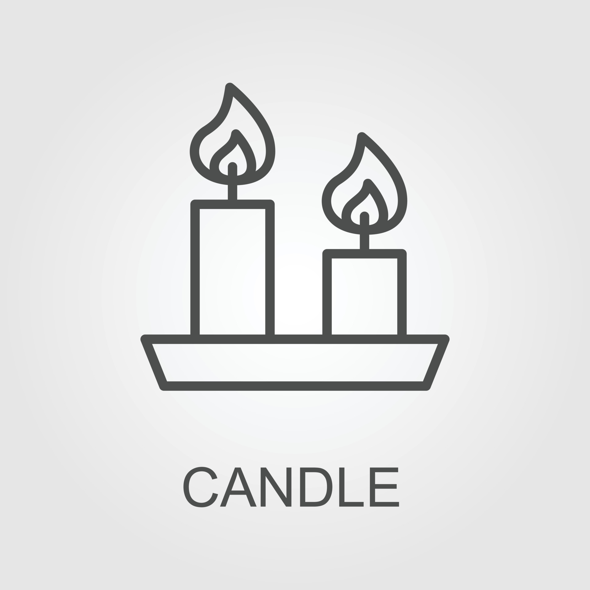 Aroma candles line outline icon 22034398 Vector Art at Vecteezy