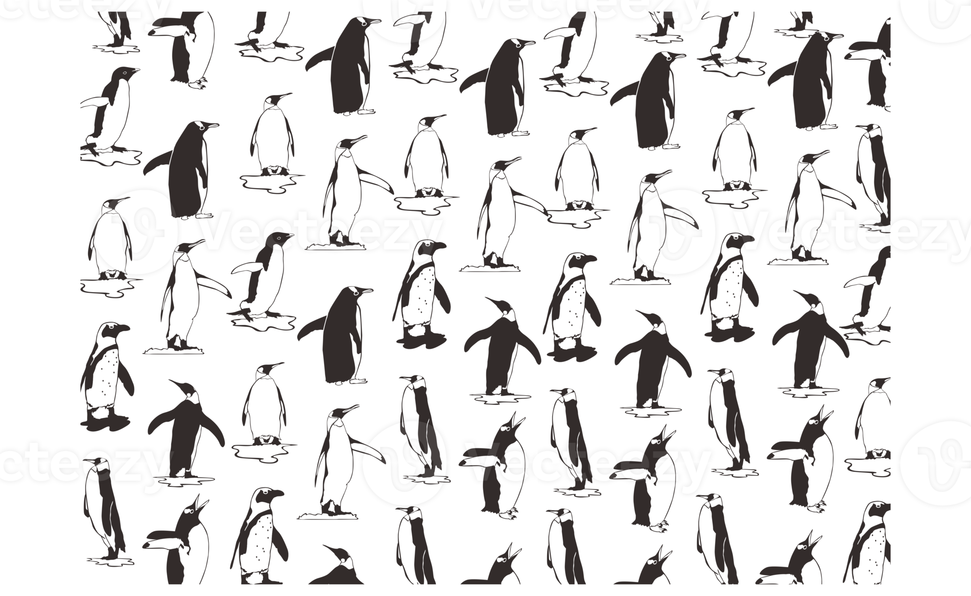 penguin-pattern-background-design-22034536-png