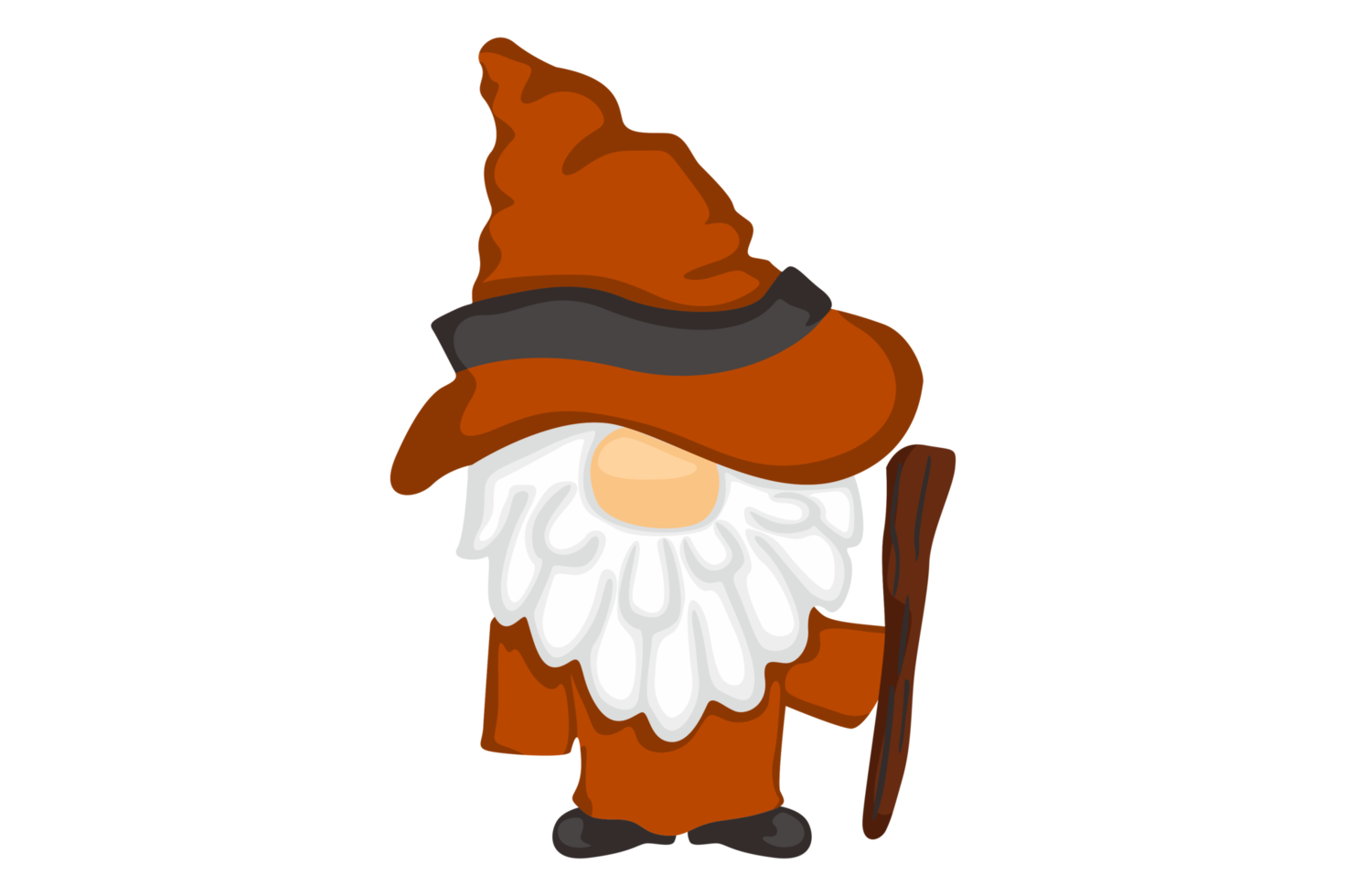 Adorable Halloween Wizard Gnome png