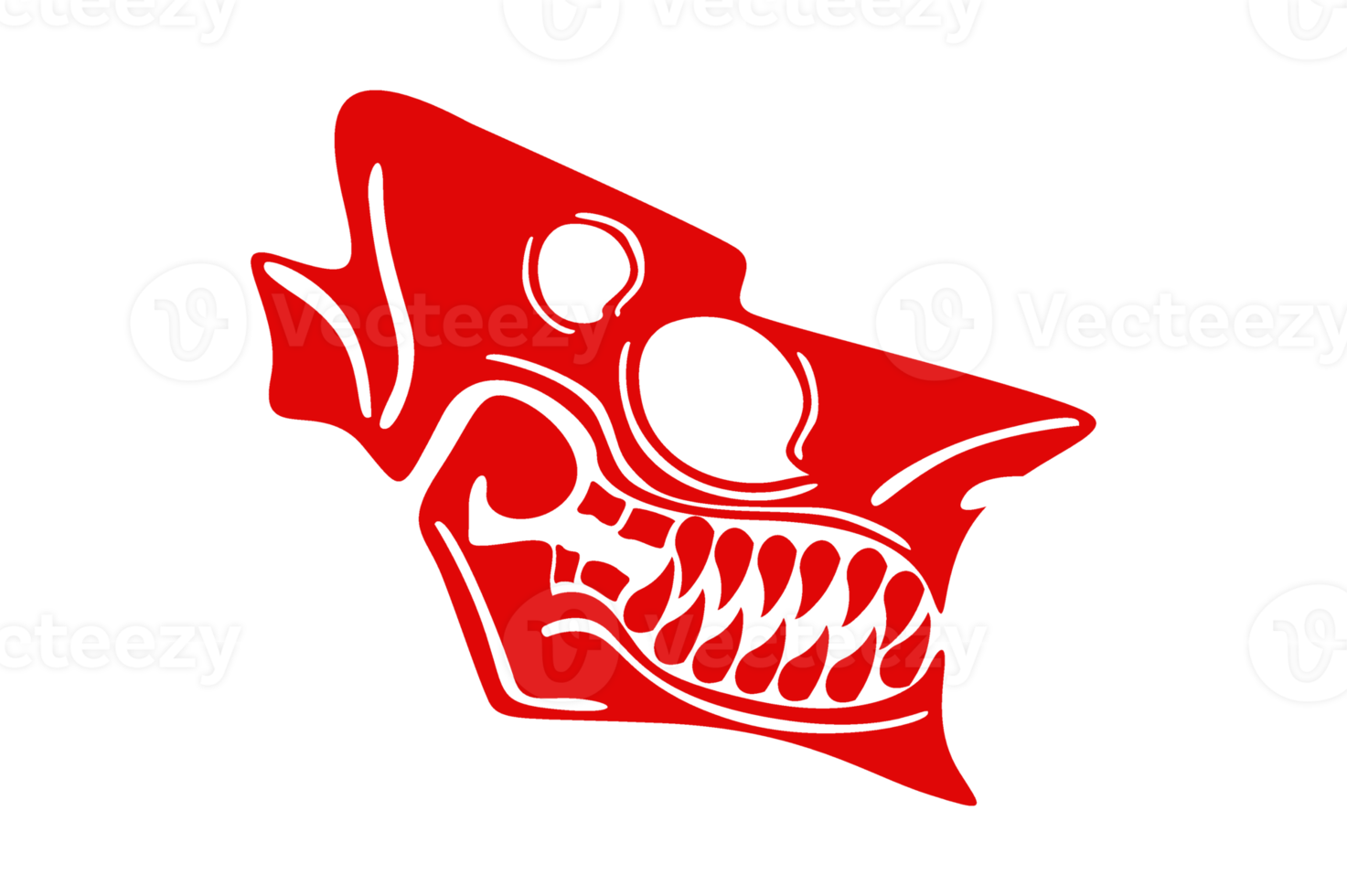 rot Drachen Schädel Ornament tätowieren png