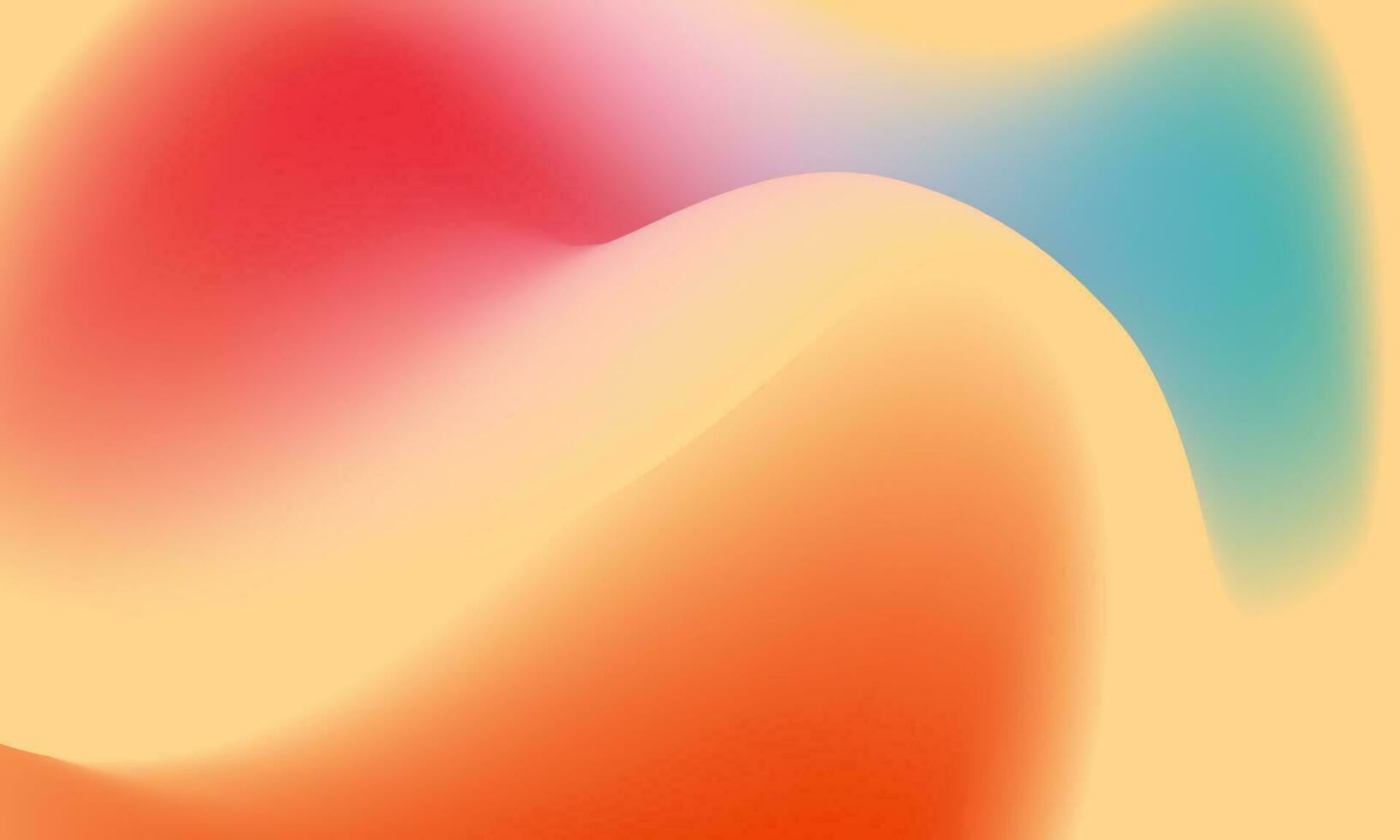vector abstract gradient fluid retro color red blue orange background. Template design for social media, card, banner