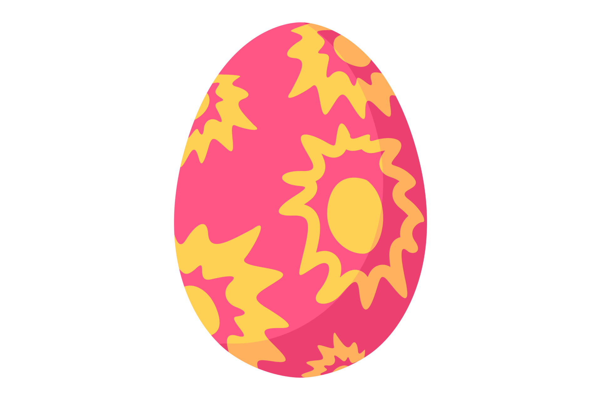 easter-egg-with-sun-pattern-22034816-png