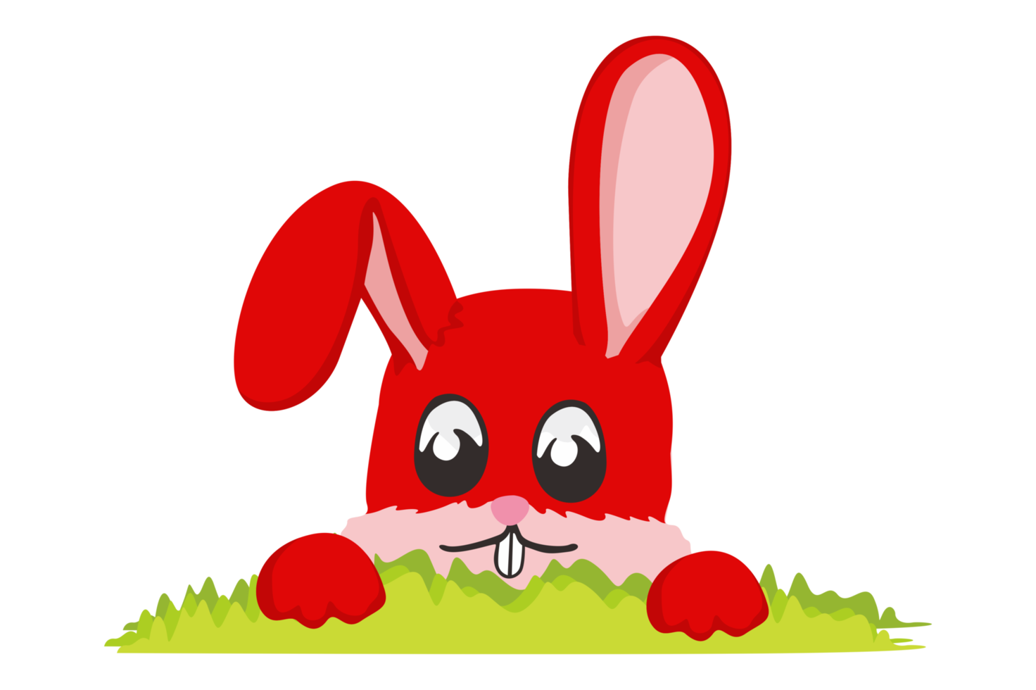 Ostern Hase - - süß Hase versteckt hinter das Gras png