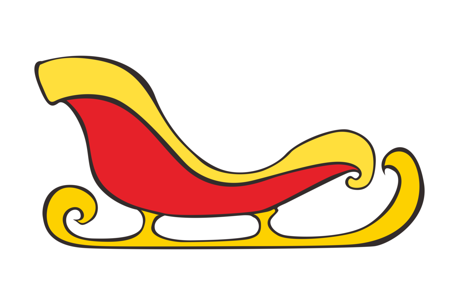 Christmas Item - Santa Claus Sleigh png