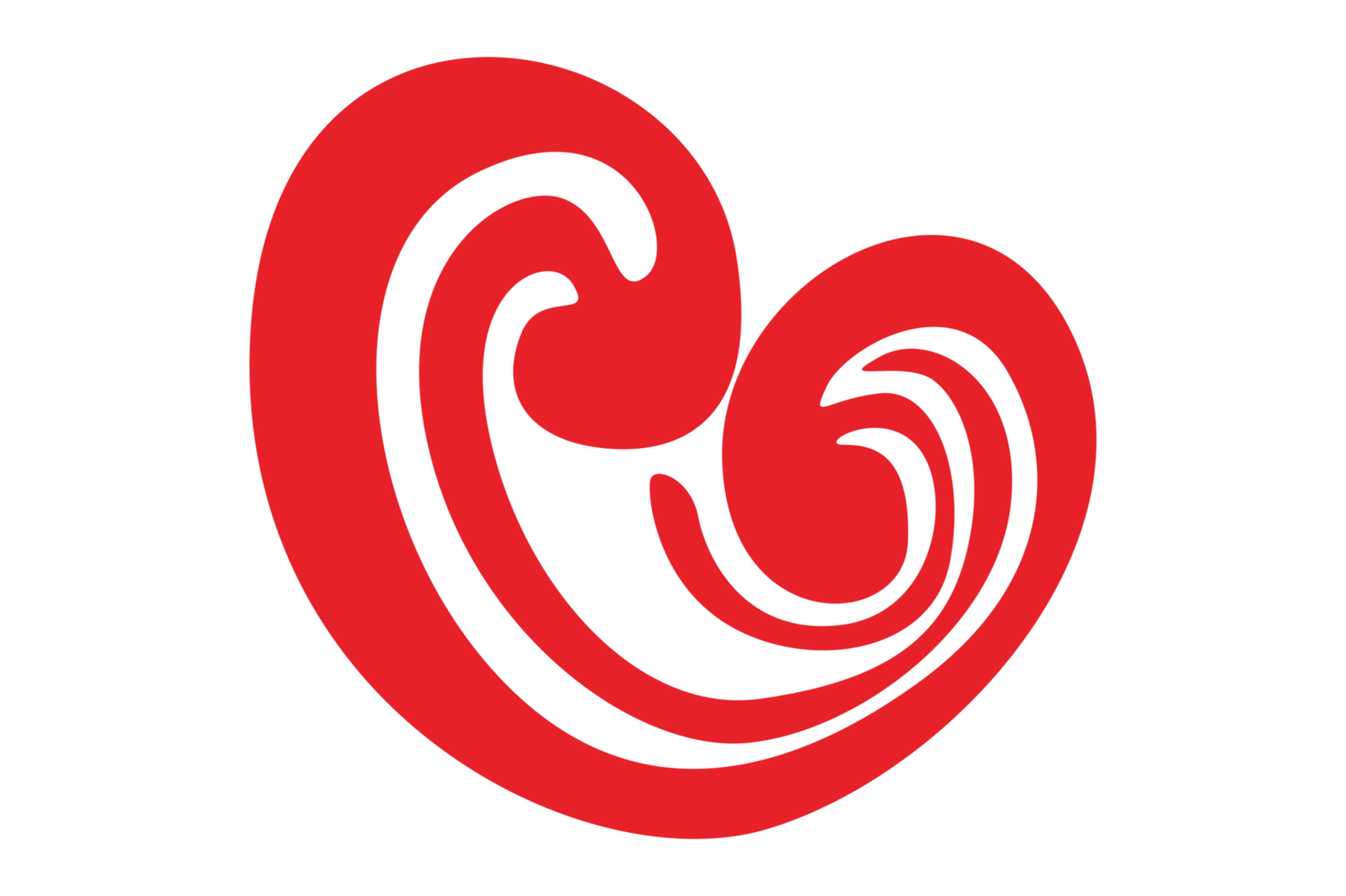 Swirl Red love png