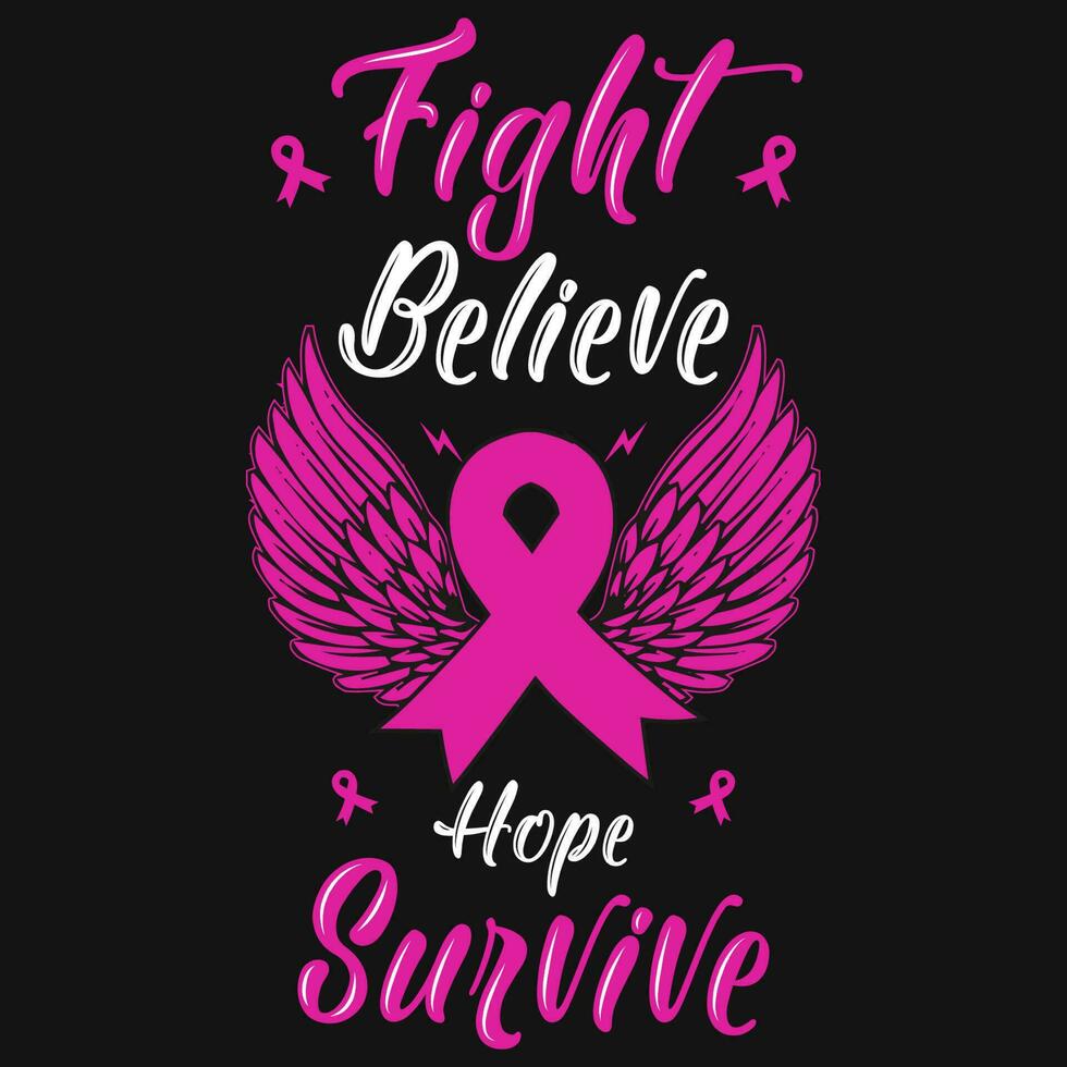 Brest cancer awareness tshirt design vector design