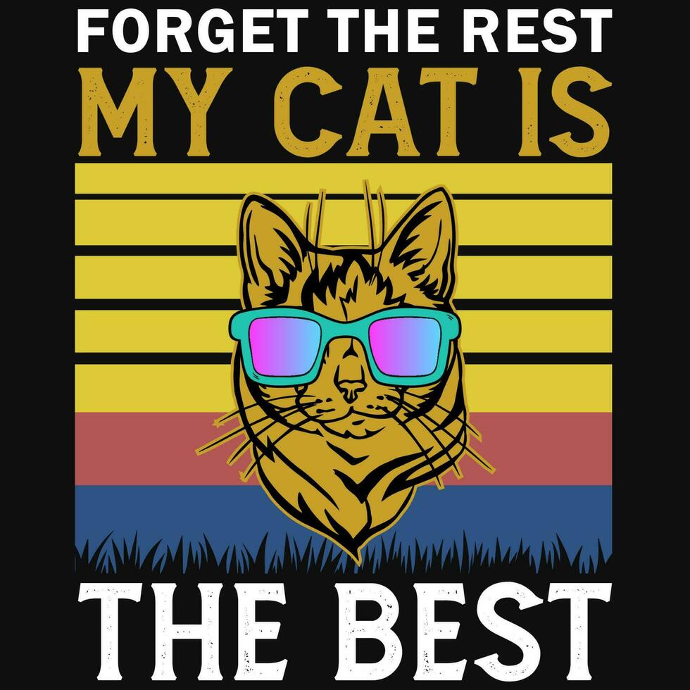 Cats vintages tshirt design vector design