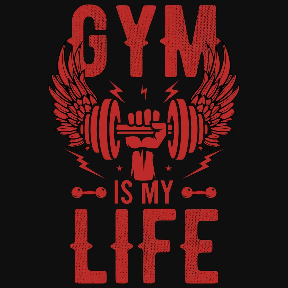 Gym or fitness tshirt design vector design