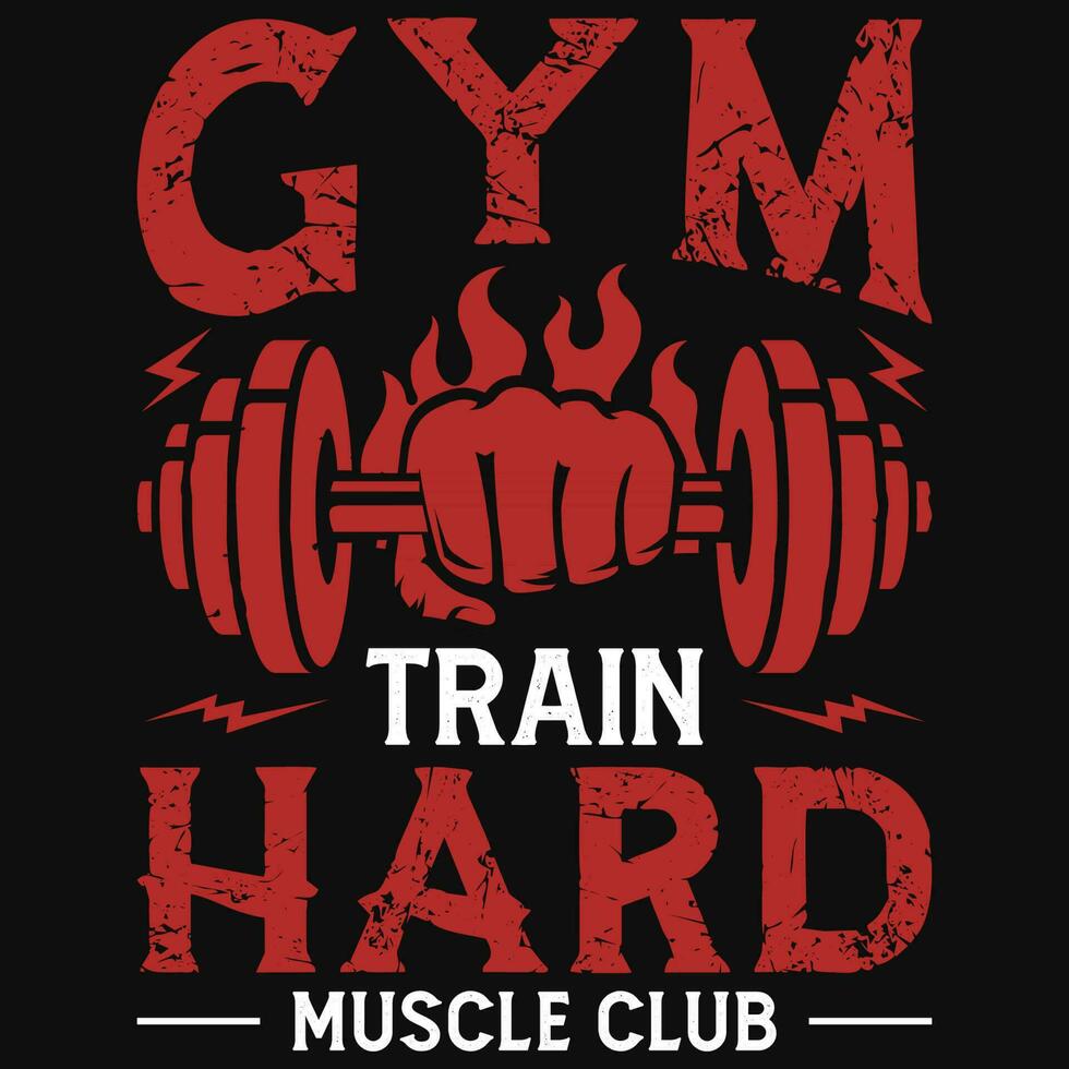 Gym or fitness tshirt design vector design
