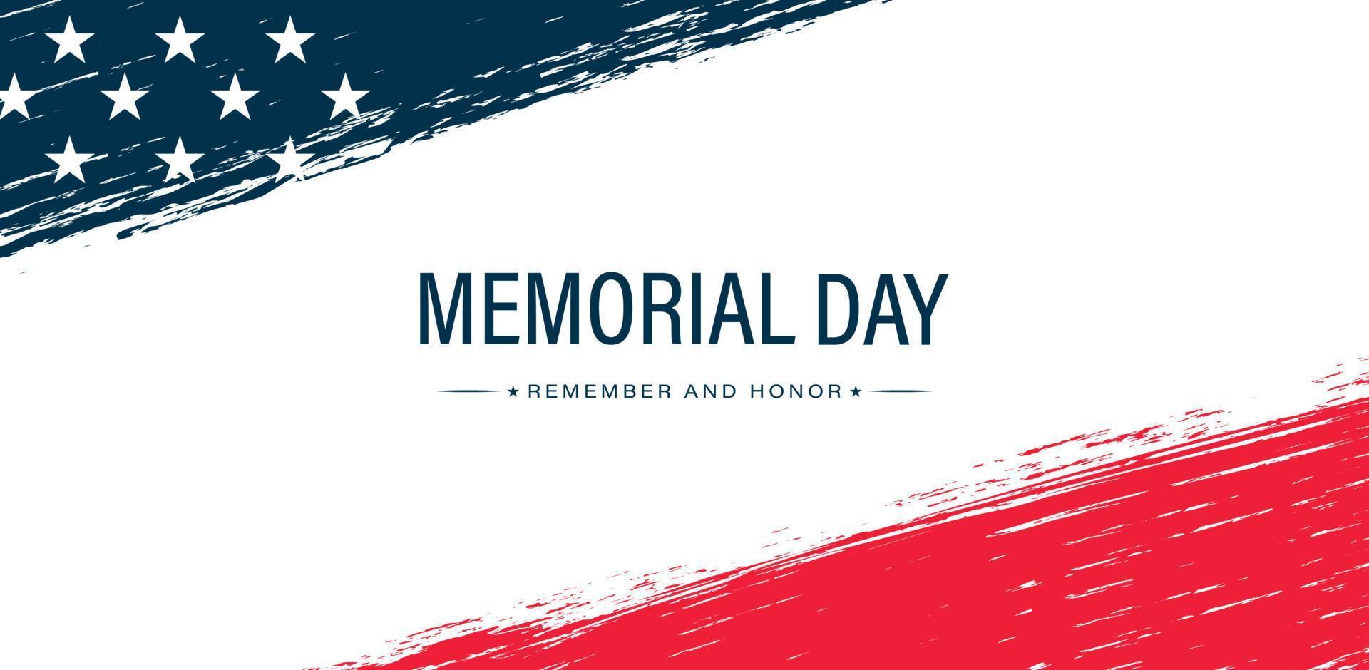 US Memorial Day vector illustration